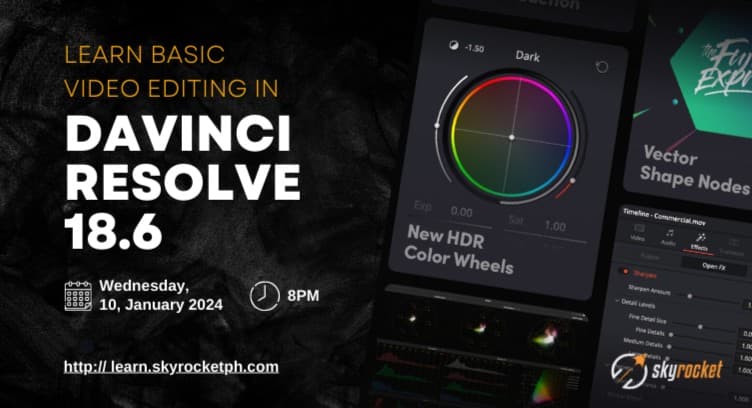 WEBNARS Basic Video Editing In DaVinci Resolve